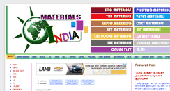 Desktop Screenshot of materialsindia.com