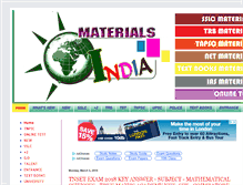 Tablet Screenshot of materialsindia.com